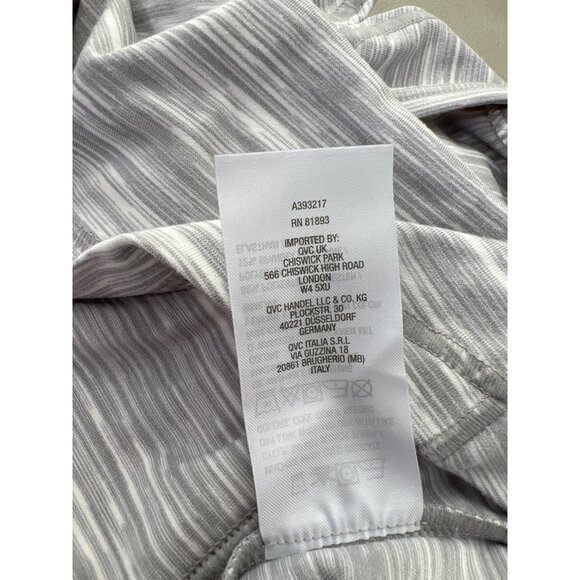 Zuda Spacedye Knit Tank with Seaming Detail Womens 3X Gray Polyester Blend NEW - Picture 8 of 8